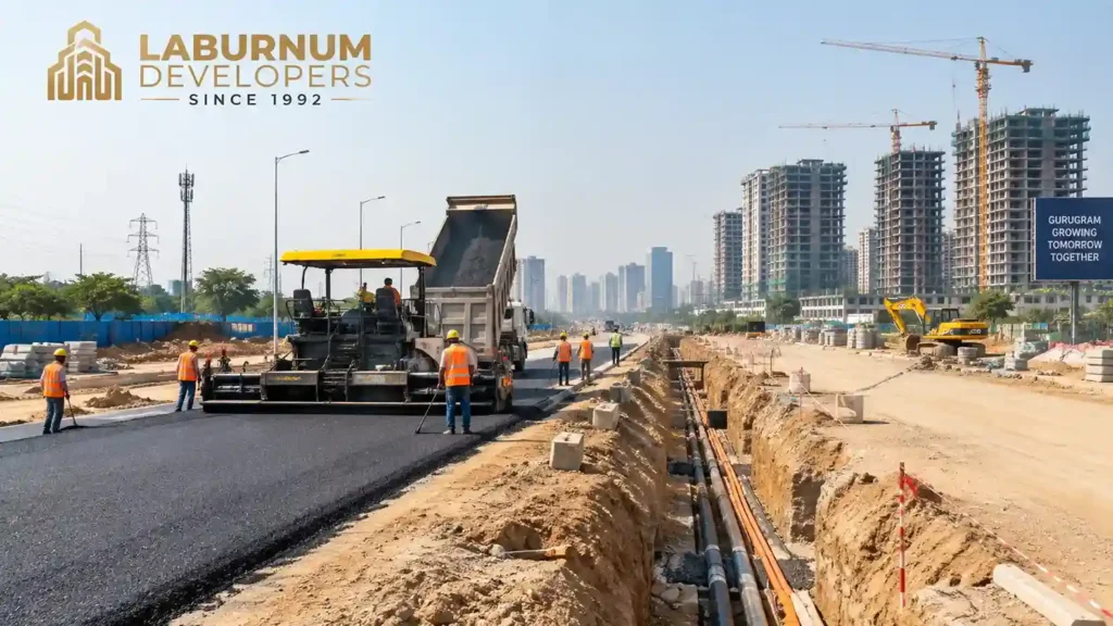 Global City Gurgaon HSIIDC project construction site