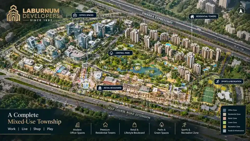 Global City Gurgaon master plan zoning layout