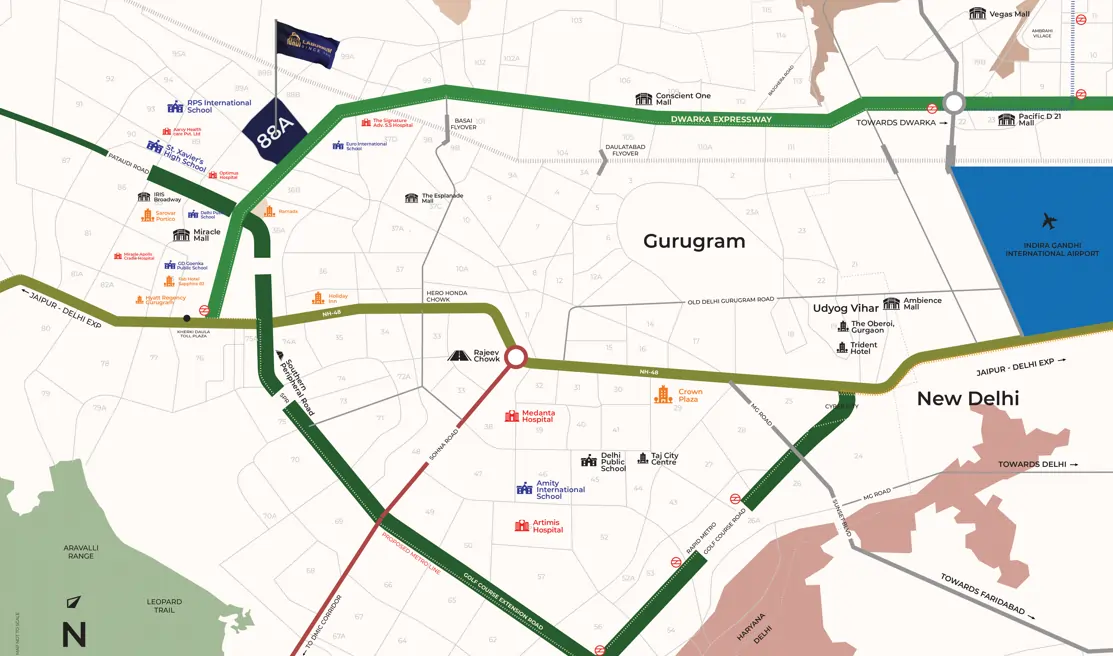 Location Sector 88a gurgaon